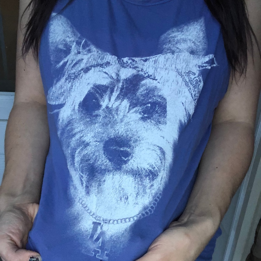 Guess LA Yorkie Dog Tank Top